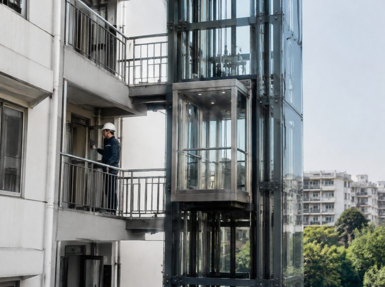 泰安旧楼加建观光电梯
